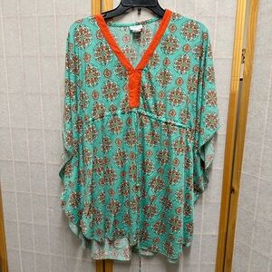 Cabaña life oversized breathable swimsuit coverup bohemian beach  colorful